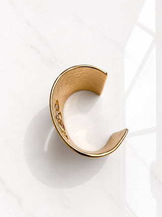 Chanel Rare Heart Cut Cuff Bracelet