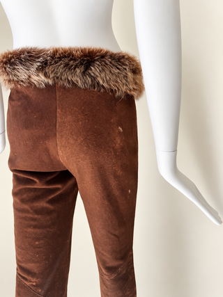 Fendi 1999 Fur Runway Pants