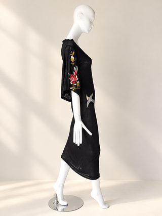 Jean Paul Gaultier S/S 1999 Floral Kimono Dress