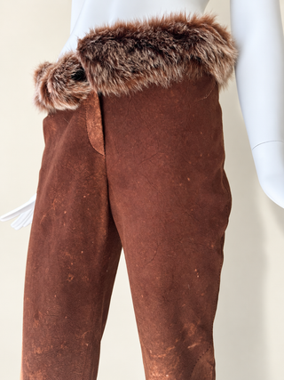 Fendi 1999 Fur Runway Pants
