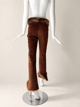Fendi 1999 Fur Runway Pants