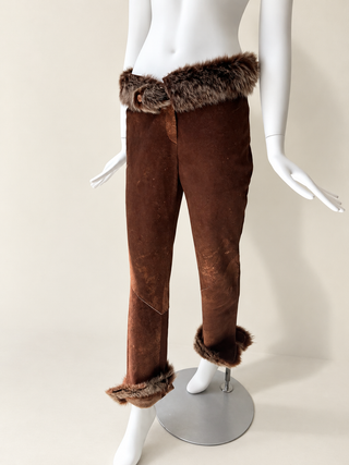 Fendi 1999 Fur Runway Pants