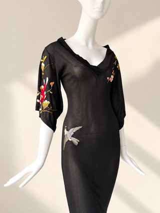 Jean Paul Gaultier S/S 1999 Floral Kimono Dress