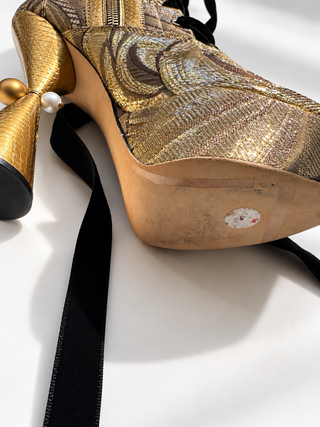 Louis Vuitton 2009 Runway Gold Boots