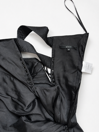 Gucci By Tom Ford Black Halter Runway Dress