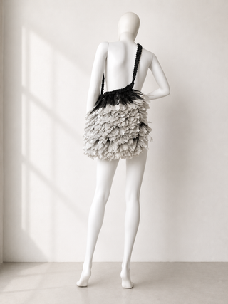 Tom Ford 2004 Feather Runway Crossbody Bag