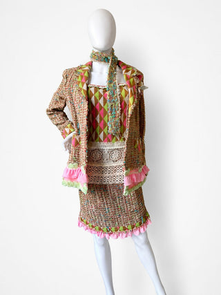 Chanel 4-Piece 2004 Tweed Suit Set