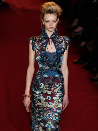 Yves Saint Laurent by Tom Ford Dragon Motif Skirt
