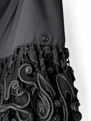 Chanel 2014 Runway Black Cutout Skirt