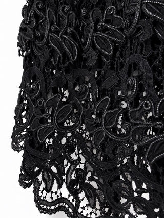 Chanel 2014 Runway Black Cutout Skirt