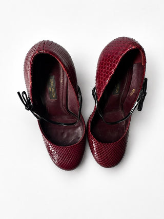 Louis Vuitton by Marc Jacob’s Red Python Runway Heels