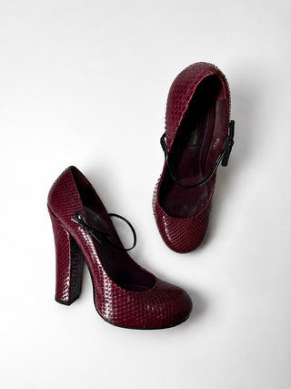 Louis Vuitton by Marc Jacob’s Red Python Runway Heels