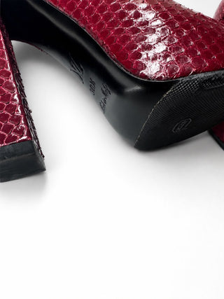 Louis Vuitton by Marc Jacob’s Red Python Runway Heels