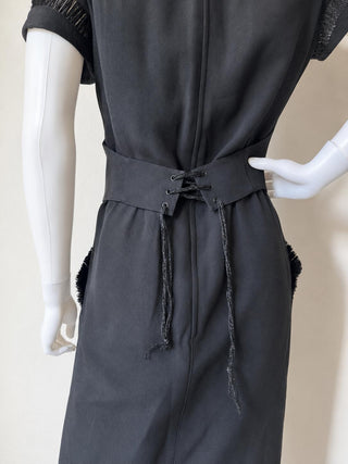 Thierry Mugler S/S 1995 Runway Raffia Dress