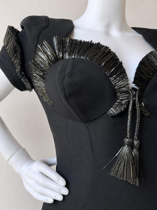 Thierry Mugler S/S 1995 Runway Raffia Dress