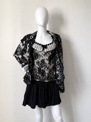 Christian Dior by John Galliano Lace Jacket and Top Set
