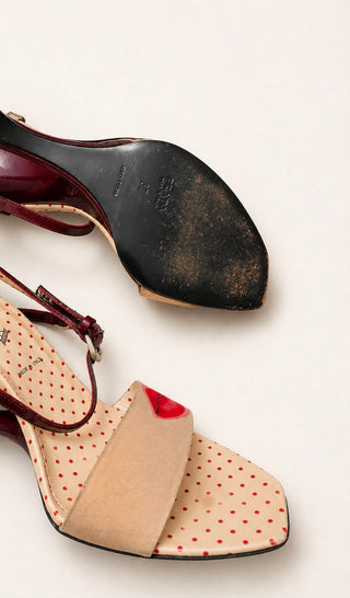 Prada Lip Print 2000 Cutout Heels
