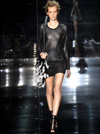 Tom Ford 2004 Feather Runway Crossbody Bag