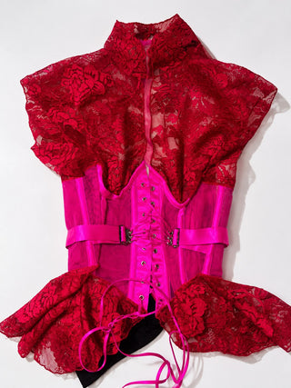 Gianfranco Ferre 2003 Lace Corset Top