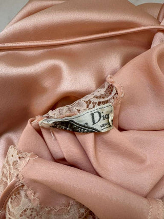 Christian Dior 1980’s Peach Lace Slip Dress