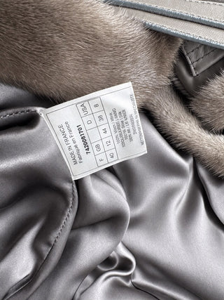 Christian Dior Leather & Mink Fur Coat