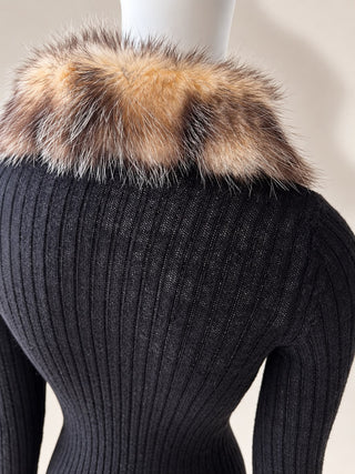 Jean Paul Gaultier Knit Fur Dress